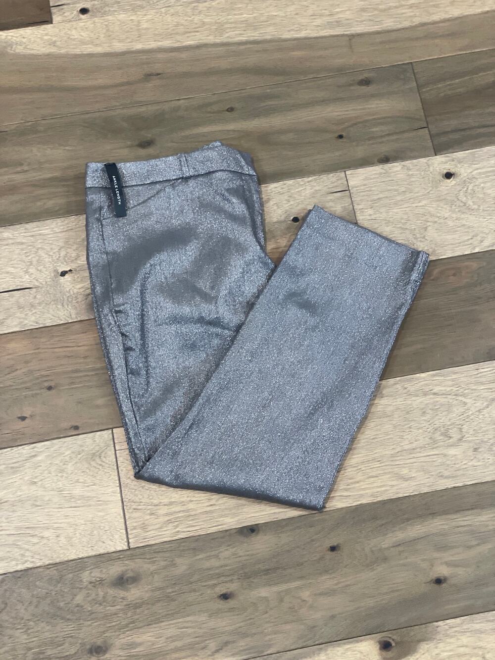 Worthington Silver Gray Slim Fit Pants NWT Size 16